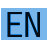 Letters EN - english language selector